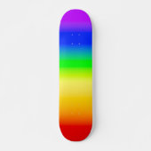 LGBT Rainbow Pride Ombre gradiëntstripes Persoonlijk Skateboard (Voorkant)