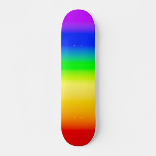 LGBT Rainbow Pride Ombre gradiëntstripes Persoonlijk Skateboard (Voorkant)