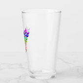 LGBT Rainbow Pride Phoenix Rising, met reliëfdruk Glas (Links)