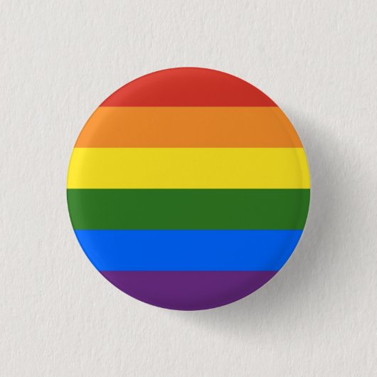 LGBT+ Rainbow Pride Pin Ronde Button 3,2 Cm (Voorkant)