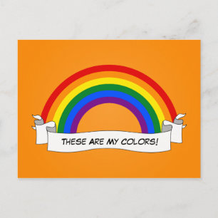 LGBT rainbow pride Postcard Briefkaart