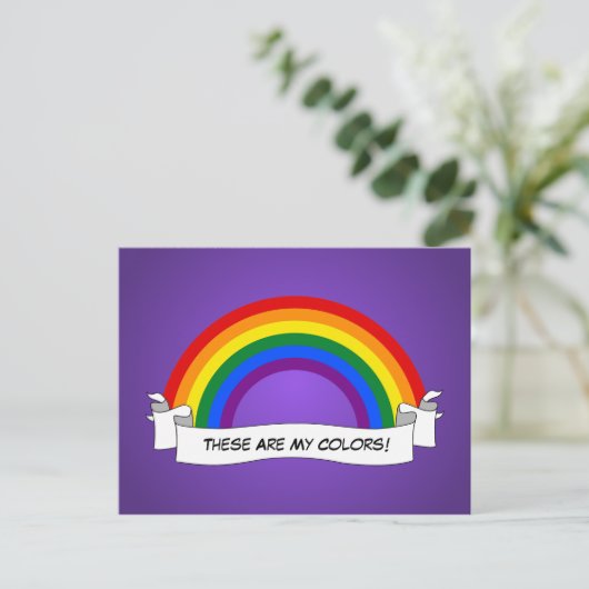 LGBT rainbow pride Postcard Briefkaart (Staand voorkant)