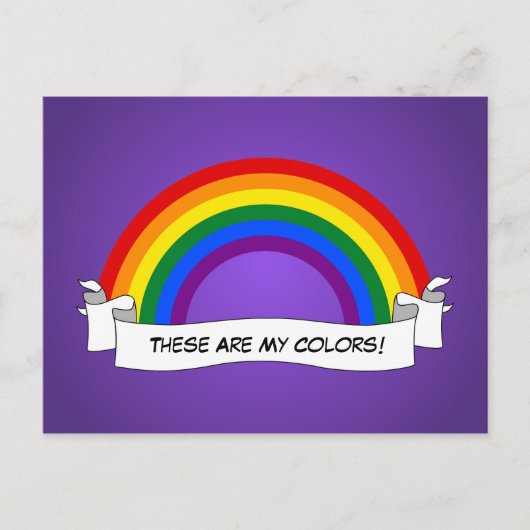 LGBT rainbow pride Postcard Briefkaart (Voorkant)