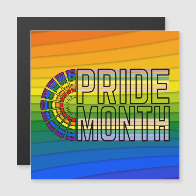 LGBT Rainbow Pride vlag Car Magnet (Voorkant / Achterkant)