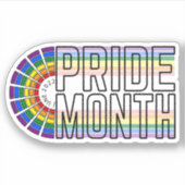 LGBT Rainbow Pride vlag Sticker (Voorkant)