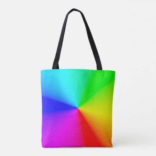 LGBT Rainbow Rainbow-kleuren Tote Bag (Achterkant)
