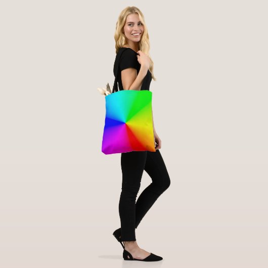 LGBT Rainbow Rainbow-kleuren Tote Bag (Op model)