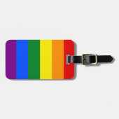 LGBT Rainbow Stripe Bagagelabel (Voorkant horizontaal)