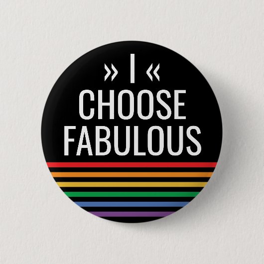LGBT Rainbow Striped Black Custom Gay Pride Ronde Button 5,7 Cm (Voorkant)