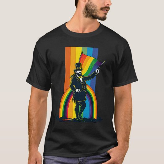 LGBT Rainbow Supporter Gay St Patricks Day  2 T-shirt (Voorkant)