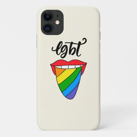 LGBT Rainbow Tongue Case-Mate iPhone Case (Achterkant)