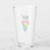 LGBT Rainbow Tongue Glas (Achterkant)