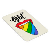LGBT Rainbow Tongue Magneet (Rechterzijde)