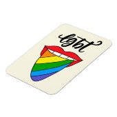 LGBT Rainbow Tongue Magneet (Linkerzijde)