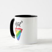 LGBT Rainbow Tongue Mok (Voorkant links)