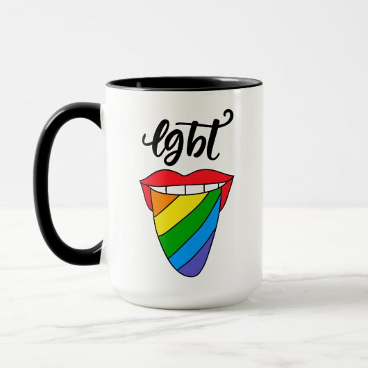 LGBT Rainbow Tongue Mok (Links)
