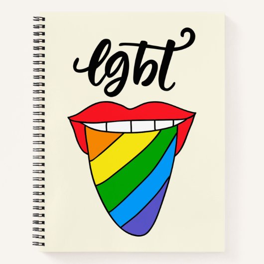 LGBT Rainbow Tongue Notitieboek (Voorkant)