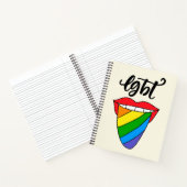 LGBT Rainbow Tongue Notitieboek (Binnen)