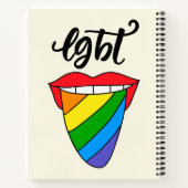 LGBT Rainbow Tongue Notitieboek (Achterkant)