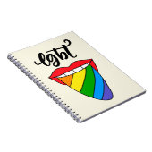 LGBT Rainbow Tongue Notitieboek (Rechterzijde)