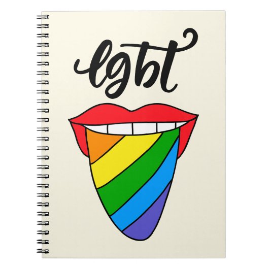 LGBT Rainbow Tongue Notitieboek (Voorkant)