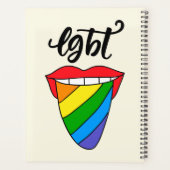 LGBT Rainbow Tongue Planner (Achterkant)