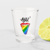 LGBT Rainbow Tongue Shot Glas (Voorkant)