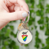 LGBT Rainbow Tongue Sleutelhanger (Hand)