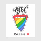 LGBT Rainbow Tongue Sticker (Vel)