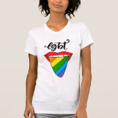 LGBT Rainbow Tongue T-shirt (Voorkant)