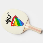 LGBT Rainbow Tongue Tafeltennisbatje (Zijkant)