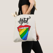 LGBT Rainbow Tongue Tote Bag (Dichtbij)