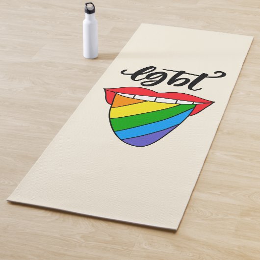 LGBT Rainbow Tongue Yogamat (In situ)