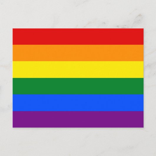 LGBT Rainbow-vlag Briefkaart (Voorkant)