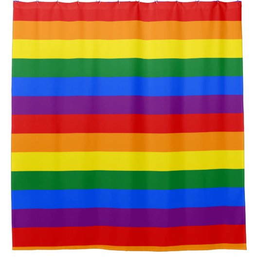 LGBT Rainbow-vlag Douchegordijn (Voorkant)