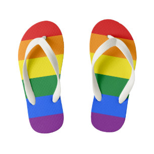 LGBT Rainbow-vlag Kinder Teenslippers