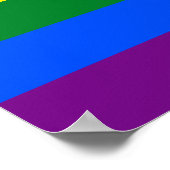 LGBT Rainbow-vlag Poster (Hoek)