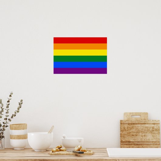 LGBT Rainbow-vlag Poster (Keuken)