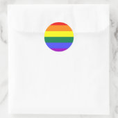 LGBT Rainbow-vlag Ronde Sticker (Tas)