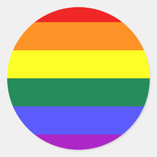 LGBT Rainbow-vlag Ronde Sticker