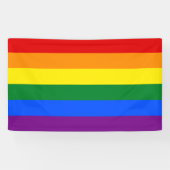 LGBT Rainbow-vlag Spandoek (Horizontaal)