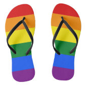 LGBT Rainbow-vlag Teenslippers (Voetbed)