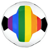 LGBT Rainbow-vlag Voetbal (Gedraaid)