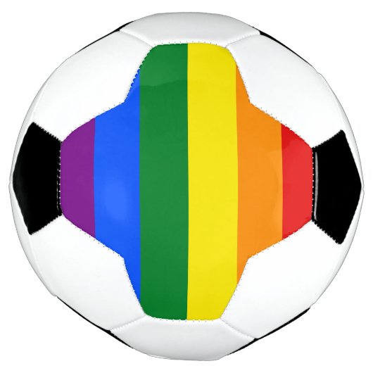 LGBT Rainbow-vlag Voetbal (Gedraaid)