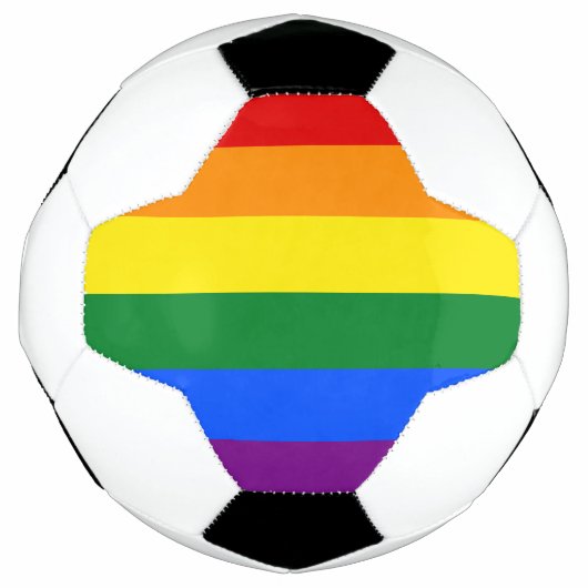 LGBT Rainbow-vlag Voetbal (Voorkant)