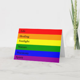 LGBT Rainbow-Wenskaart Kaart