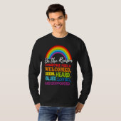 LGBT Rainow Flag T-shirt (Voorkant volledig)