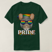 LGBT Rat Gay Pride LGBTQ Rainbow Flag Zonbrillen T-shirt (Design voorkant)