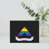 LGBT recht piramidesymbool Briefkaart (Staand voorkant)
