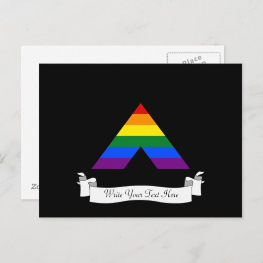 LGBT recht piramidesymbool Briefkaart (Voorkant / Achterkant)